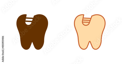 Tooth Decay Vector Icon