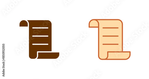 Shopping Receipt Vector Icon