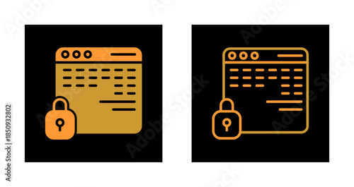 Web Security Icon Design