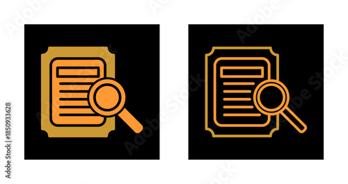 Details Looking Icon Design
