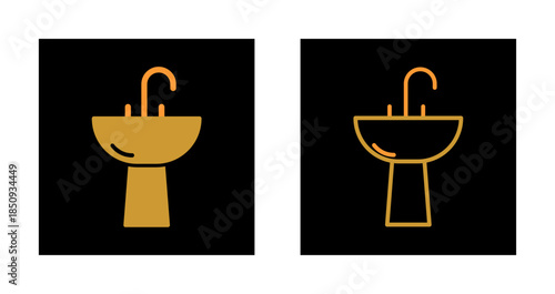 Washbasin Icon Design