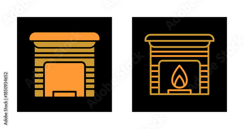 Fireplace Icon Design
