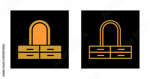 Floor Mirror Icon Design