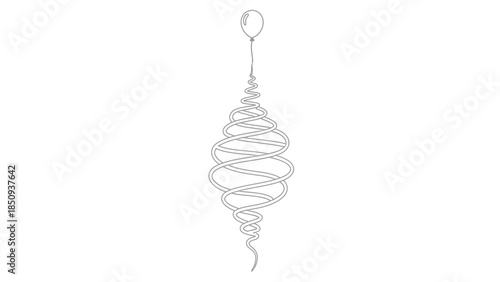 Abstract Geometric Metallic Design Element on White Background