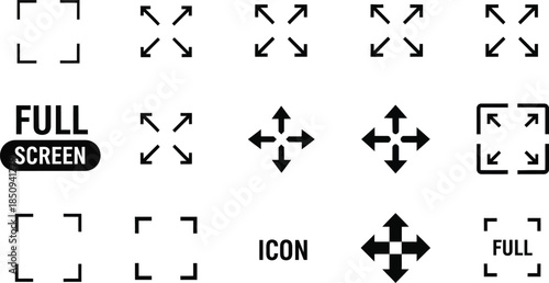 Collection of various arrow icons for navigation and direction
