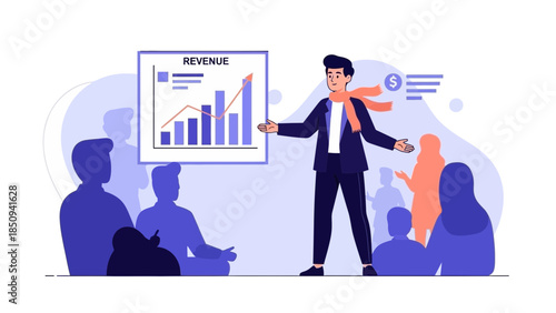 Business Presentation Focused on Revenue Growth and Financial Performance Analysis