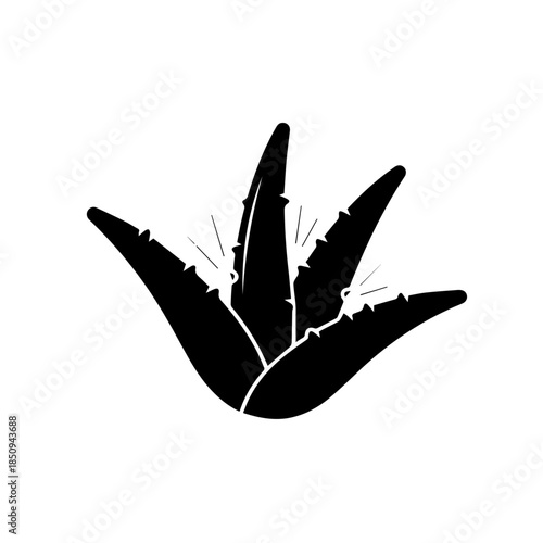 Silhouette of a shaka hand sign