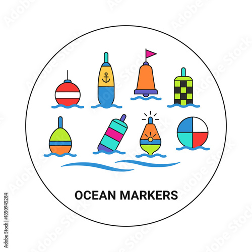 Ocean markers different types navigating sea safety