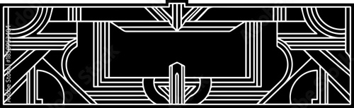 Striking art deco frame for sophisticated designs, perfect for upscale invitations, elegant posters, and stylish brand elements that evoke 1920s glamour