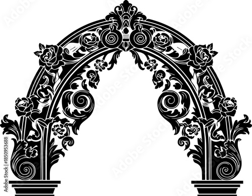 Ornate Floral Archway