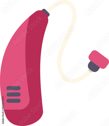 Modern hearing aid enhancing sound perception and improving communication