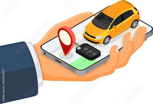 Car Sharing Service Concept