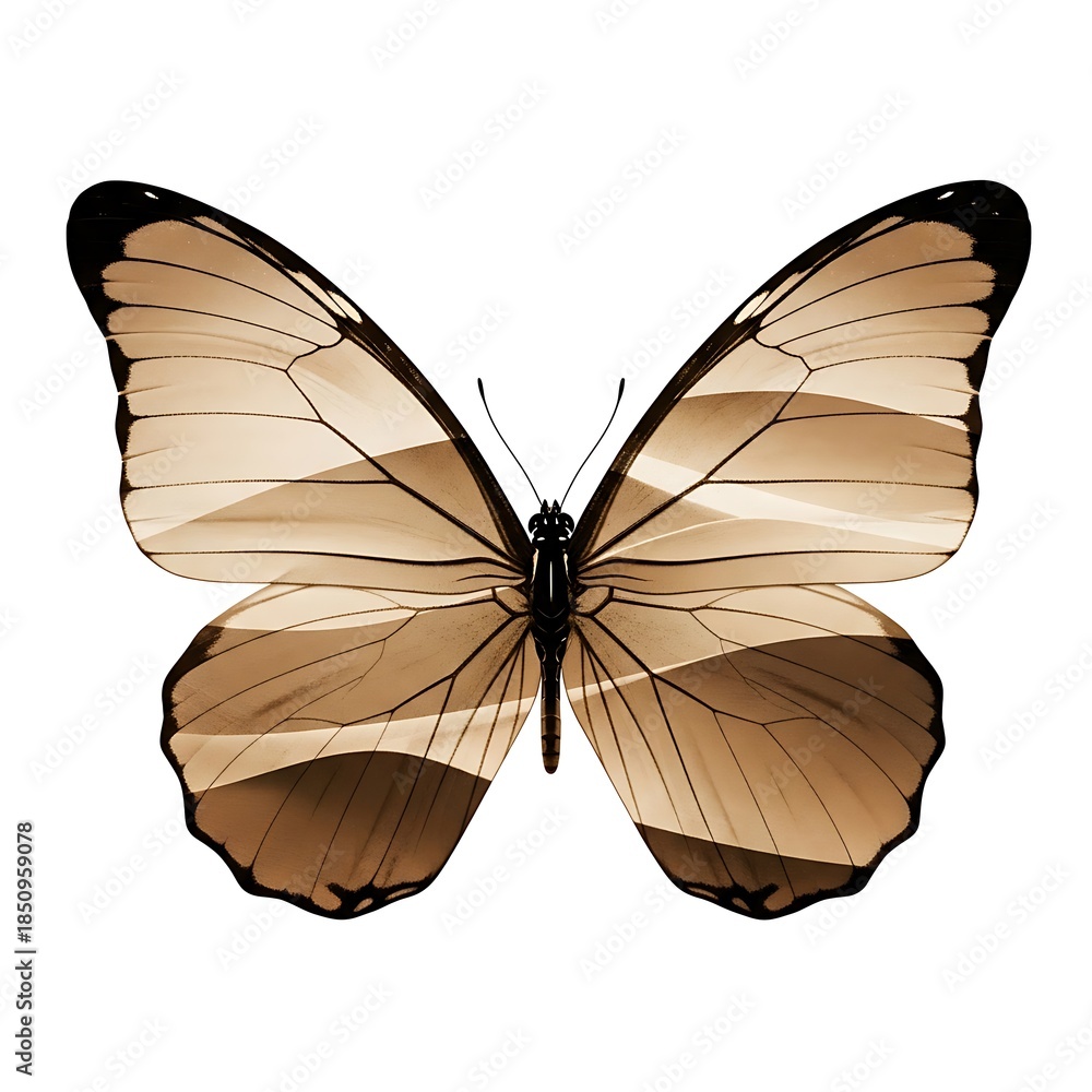 Fototapeta premium Brown and black butterfly