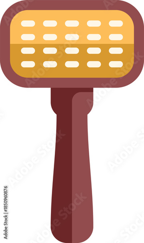 This pet brush is perfect for keeping your furry friend's coat clean and healthy