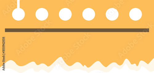 Torn piece of notebook paper is hanging, featuring holes and a line, perfect for note taking or reminders