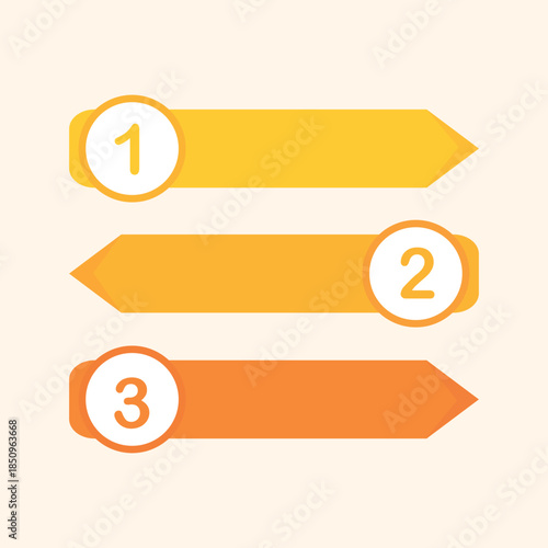 A colorful step-by-step arrow infographic suitable for presentations, timelines, and process explanations.