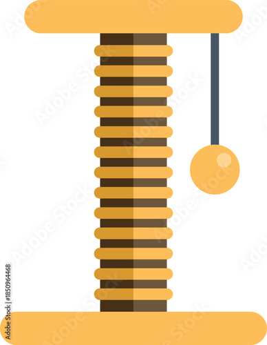 Cat scratching post provides an outlet for natural scratching behavior, keeping claws healthy and furniture safe