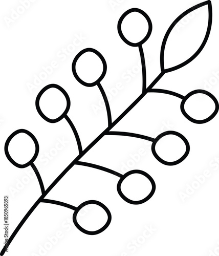 Berry Branch Vector