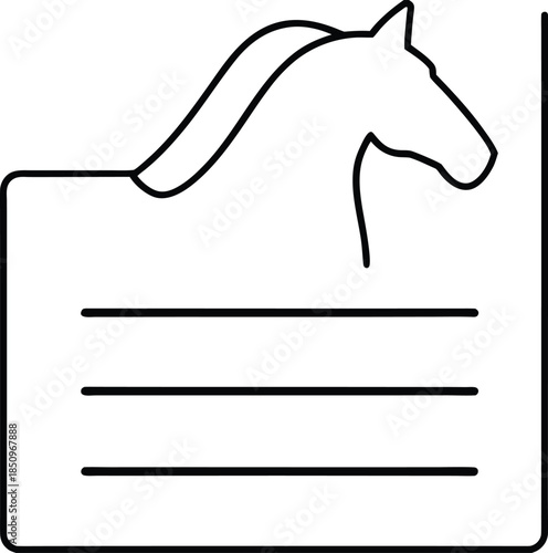 Horse Running Silhouette