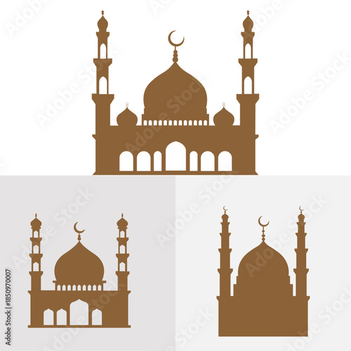 islamic architecture mosque illustration