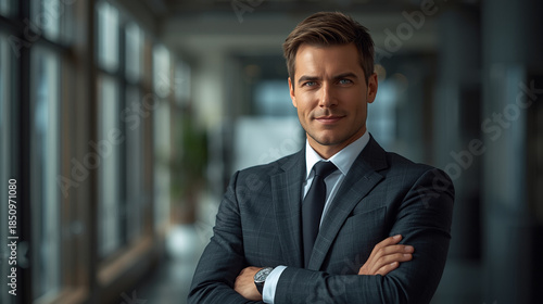 a man stands very confidently