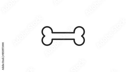 Simple Dog Bone Icon.