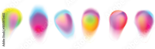 Soft ethereal aura gradient for blobs luxury identity brand vector