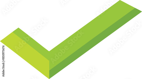 Green check mark symbol for success and approval