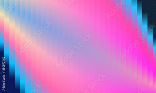 Futuristic gradient pattern with glow of deep blue and neon violet creates mesmerizing play of light. Vertical glowing lines blending smooth and radiant colors perfect for creative tech design. 