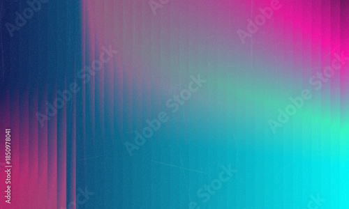 Futuristic gradient pattern with glow of deep blue and neon violet creates mesmerizing play of light. Vertical glowing lines blending smooth and radiant colors perfect for creative tech design. 