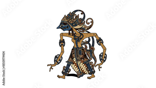 Traditional Indonesian Wayang Puppet