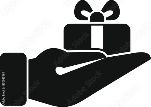 Giving, offering, receiving, sharing, or donating a gift box