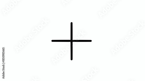 cross on a white background