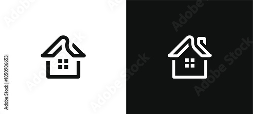 Home logo design. House symbol. Real estate vector illustration template