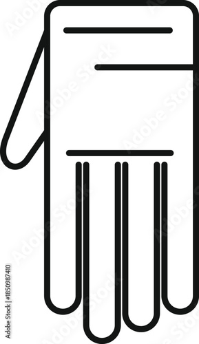 Protective glove ensuring hygiene and safety during cleaning tasks, ideal for dishwashing or laundry