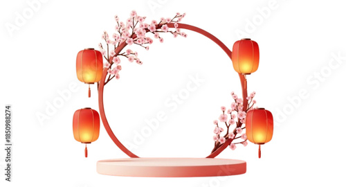 Lanterns with flowers 