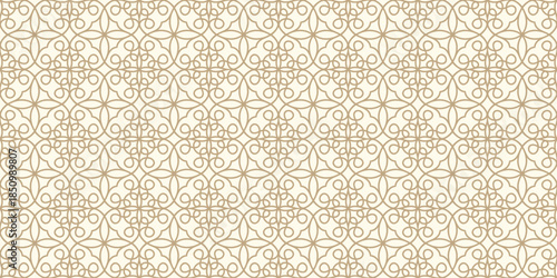 Islamic Arabesque Ornament Seamless pattern Background