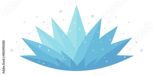 Stunning blue crystal formation glowing with scattered light particles representing a dazzling natural wonder