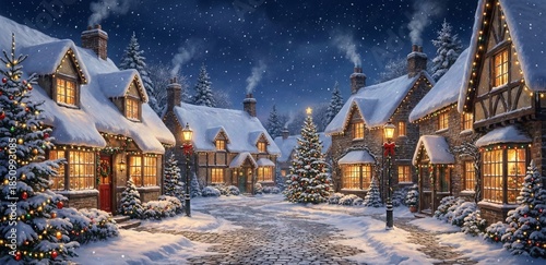 Magical Snowy Christmas Village