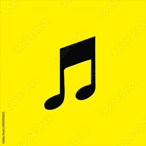 Single black musical note icon.