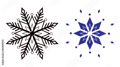 Dual Snowflake Vector Design