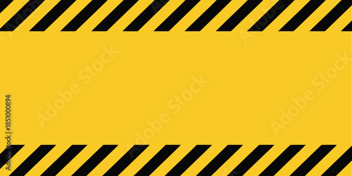 Yellow and black hazard stripes background, for safety sign