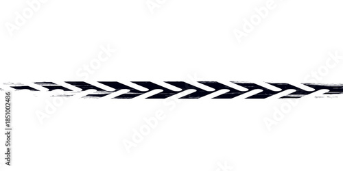 Tire track. Car, bike, motorcycle tyre mark with grunge effect isolated on white background. Wheel footprint on the road. Top view of rubber protector mark.