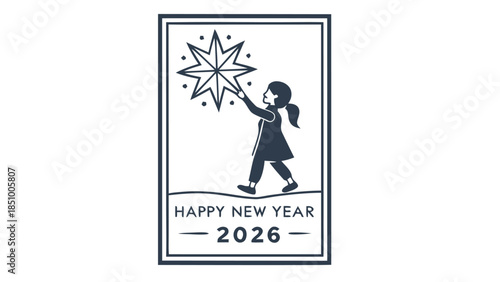 Conceptual 2026 Celebration Illustration of Hope and Future Dreams