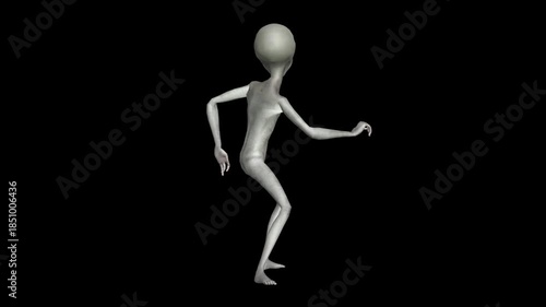 Ultra-Realistic Gray Alien 3D Animation Pack with Advanced Humanoid Gestures, Subtle Motion Psychology, Cinematic Body Language, Precision Movement Loops, Professional-Grade Sci-Fi Character Animation