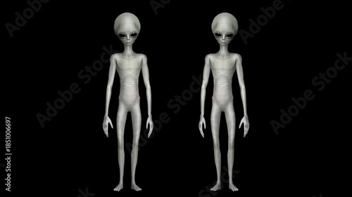 Super-Realistic 3D Gray Alien Motion Collection Featuring Ultra-Detailed Humanoid Extraterrestrial Movements, Scientifically Inspired Anatomy, Cinematic Gesture Language