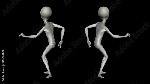 Super-Realistic 3D Gray Alien Motion Collection Featuring Ultra-Detailed Humanoid Extraterrestrial Movements, Scientifically Inspired Anatomy, Cinematic Gesture Language