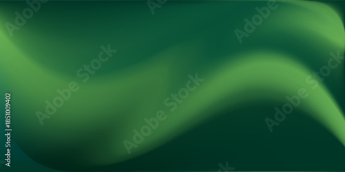 Abstract blurred gradient mesh background in green.