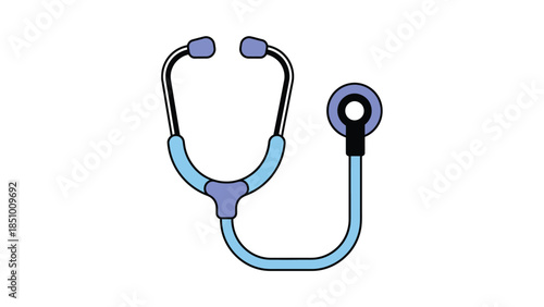 Medical Stethoscope Tool for Listening Heartbeat.