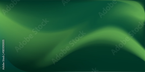 Abstract blurred gradient mesh background in green.